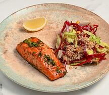 Стейк из красной рыбы