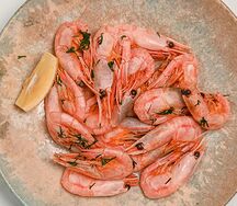 Креветки отварные