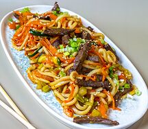 WOK лапша с говядиной