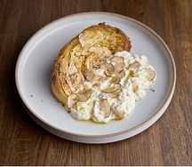 Запеченная капуста, пекорино и трюфель