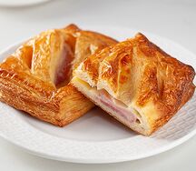 Бельгийская слойка с ветчиной и сыром