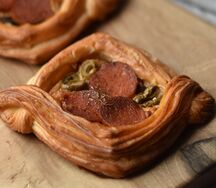 Даниш Пепперони с грибами