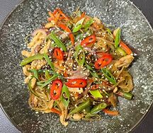 Фунчоза по-корейски со свининой
