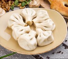 Хинкали из говядины и свинины