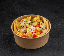 Картофель фри с овощами