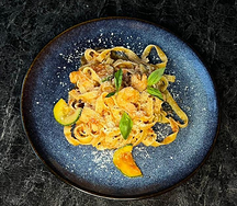 Фетучини с креветками