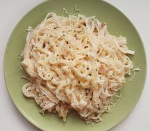 Сливочная лапша с беконом