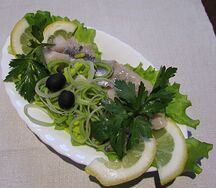 Филе сельди с луком репчатым