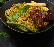 Лапша африканская с курицей