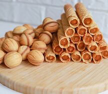 Микс: трубочки плюс орешки L