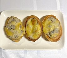 Жюльен куриный с грибами в тарталетке