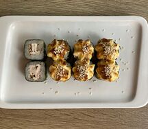 Запеченные маки с курицей