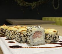 Запеченный с креветкой