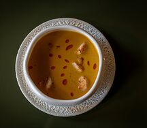 Сырный сливочный с креветками