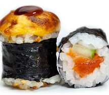 Классика с лососем и огурцом запеченная