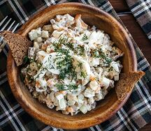 Оливье с сёмгой