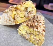 Шаурма гавайская с фри 