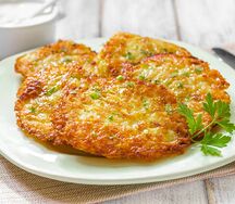 Драники со сметаной