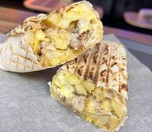 Шаурма жульен с фри 