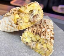Шаурма гавайская с фри 