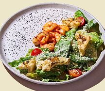 Цезарь с тигровыми креветками