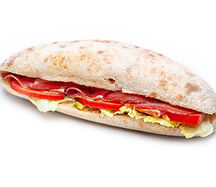 Чиабатта с копченой шейкой