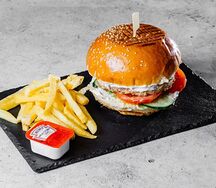 С куриной котлетой