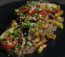 Фунчоза с овощами 