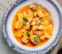 Ньокки с креветками