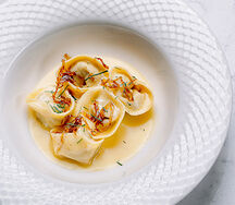 Равиоли с белыми грибами