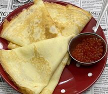 Блины с икрой