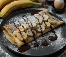 Блин с бананом и Нутеллой