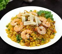 Жареный рис с морепродуктами