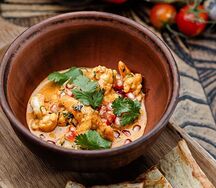 Чкмерули с креветками 