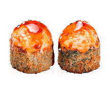 Жарено-запеченный ролл с крабом