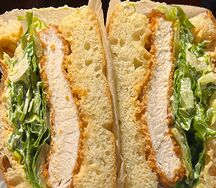 Сэндвич с куриным шницелем 