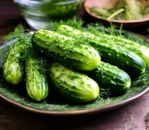 Малосольные огурчики с укропом и чесночком