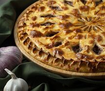 Острый осетинский пирог с мясом 