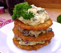 Дранік-вежка з мясам