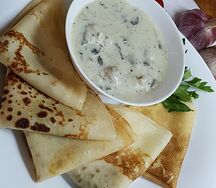 Бліны з мачанкай