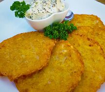 Драники с мачанкой