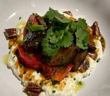 Страчателла с баклажаном и томатами