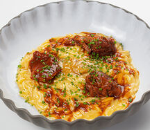 Орзо с телятиной и пармезаном