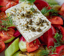 Салат из свежих овощей с фетой