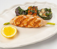 Кебаб из креветки на спарже