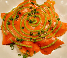 Равиоли с крабом 