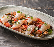 Капоната с филе белой рыбы