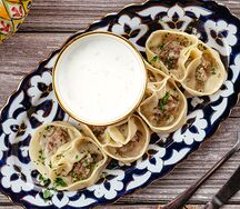 Манты с  бараниной