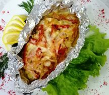 Филе хека с овощами
