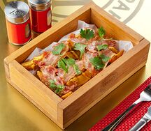 Хрустящий бекон с дольками картофеля